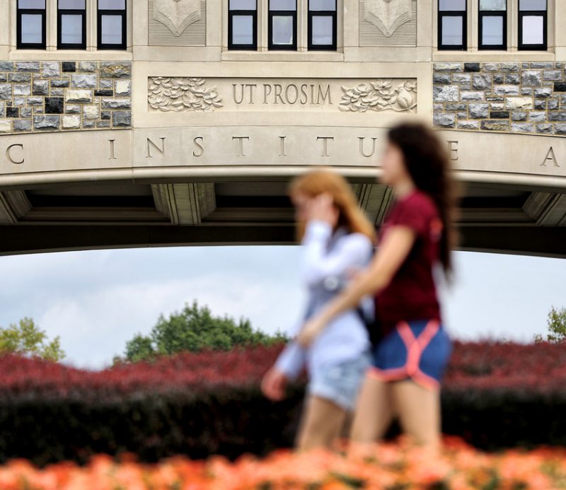 Students Walking in Front of Torg