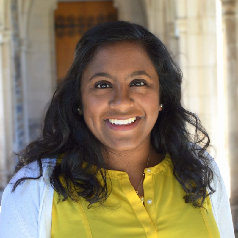 Minoka Gunesekera grew up in Blacksburg and graduated from Virginia Tech in 2013. She now resides in Durham, North Carolina and works for Duke Divinity School. She loves Hokie football, good coffee, and learning to be a better cook!