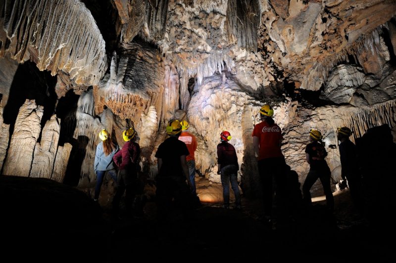 Students in Cave